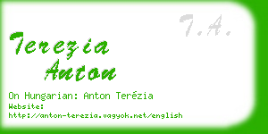 terezia anton business card